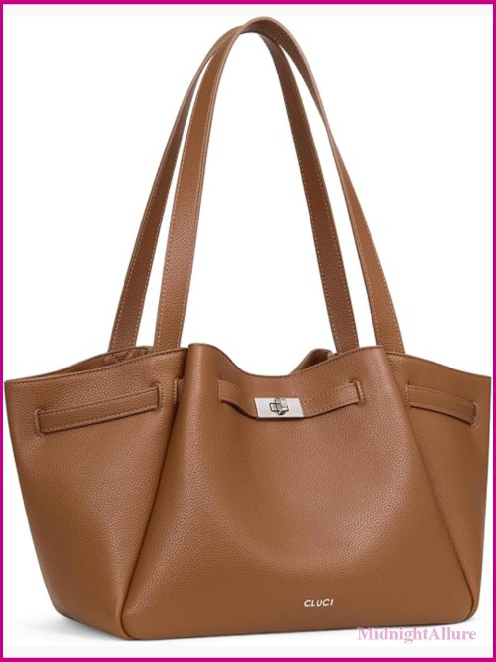 Large Vegan Leather Hobo Tote RFID Blocking Commuting Purse for Women
